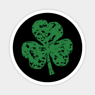 Crayon Green Shamrock for St Patricks Day Magnet